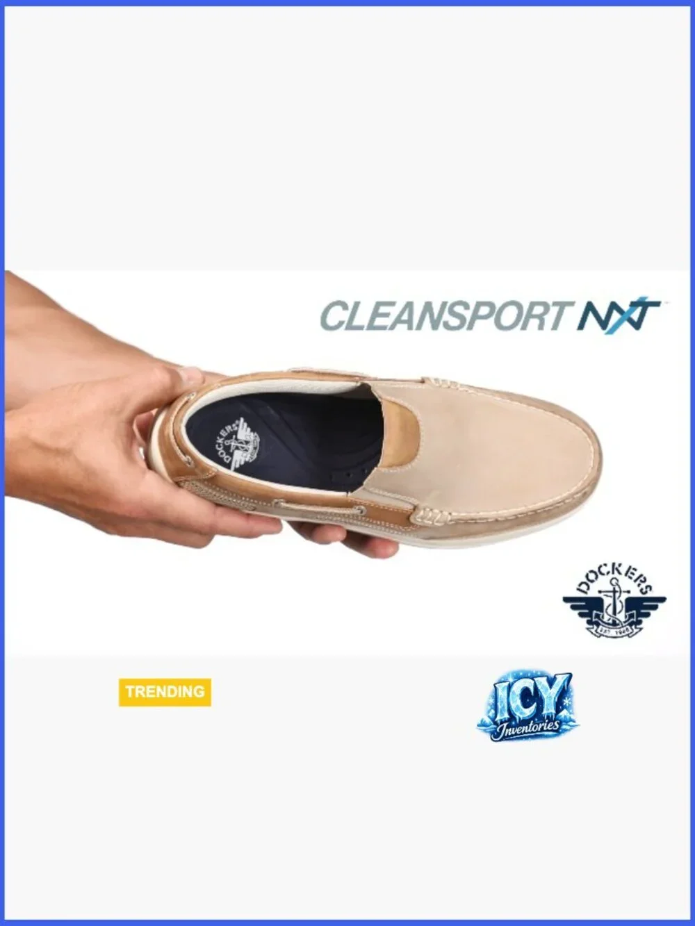 Men's Leather Boat Shoe with Cushioned Insole - Pull-On Style